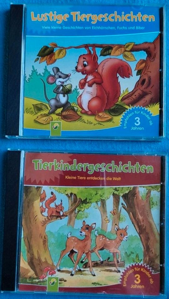 2 CDs, "Lustige Tiergeschichten" + "" Tierkindergeschichten" in Hüttlingen