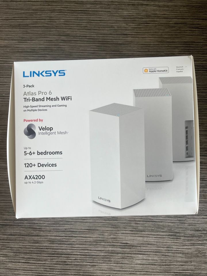 Linksys Atlas Pro 6 3er Pack WiFi-6 Tri-Band Router Velop AX4200 in Brandenburg an der Havel