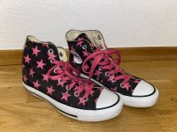 Converse Chucks All Star High Schwarz Pink mit Sternen Bielefeld - Joellenbeck Vorschau