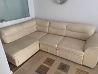 Eck Leder Sofa mit Schlaffunktion Beige Schleswig-Holstein - Norderstedt Vorschau