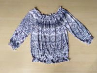 Neue Bluse Gr. 38 Gr. M geblümt weiß blau Carmen 3/4 Arm Eimsbüttel - Hamburg Schnelsen Vorschau