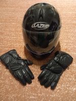 Helm Motorrad und Handschuhe günstig zu verkaufen Thüringen - Tanna Vorschau