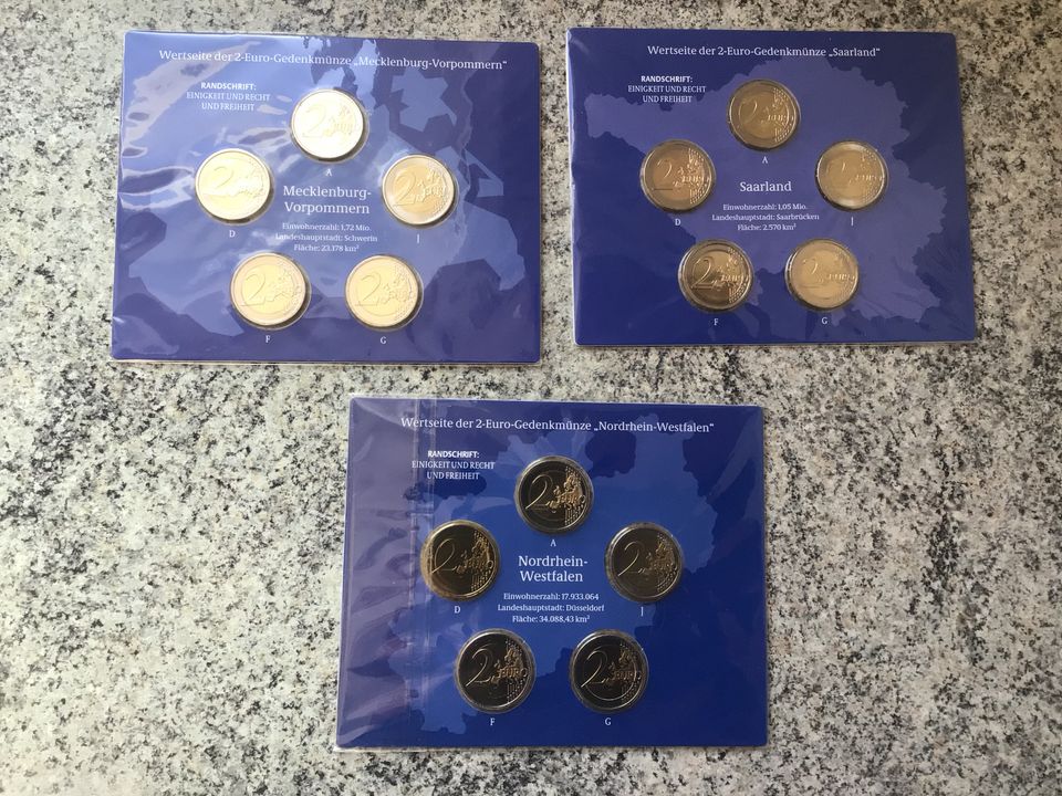 VfS Deutschland 2 Euro Münze - Stempelglanz - Bundesländer in Germering