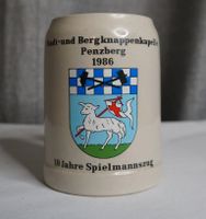 Bierkrug PENZBERG 1986 10 Jahre Spielmannszug Stadt-und Bergknapp Friedrichshain-Kreuzberg - Friedrichshain Vorschau