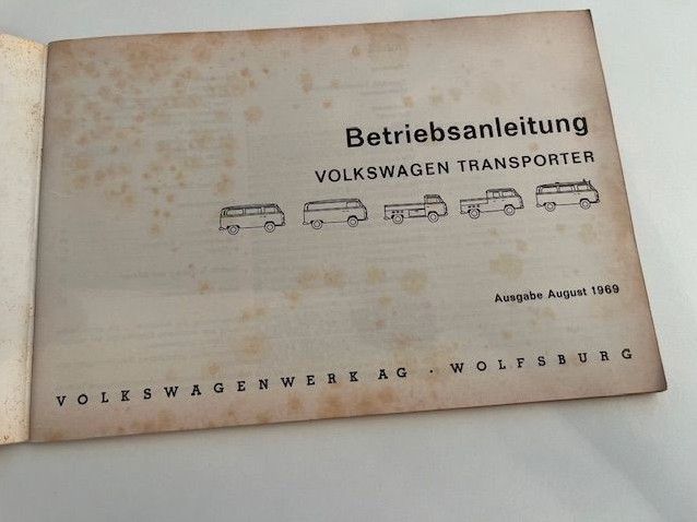 Betriebsanleitung VW Transporter, Ausgabe 10.1969, Topzustand! in Göppingen