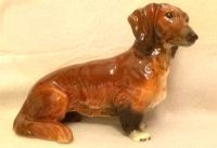 Goebel Porzellanfigur Dackel sitzend braun Hundefigur Teckel Wuppertal - Vohwinkel Vorschau