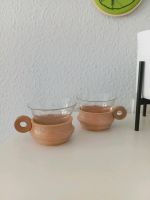 Vintage 2er Set Teegläser DDR Saale Glas Holz Berlin - Köpenick Vorschau