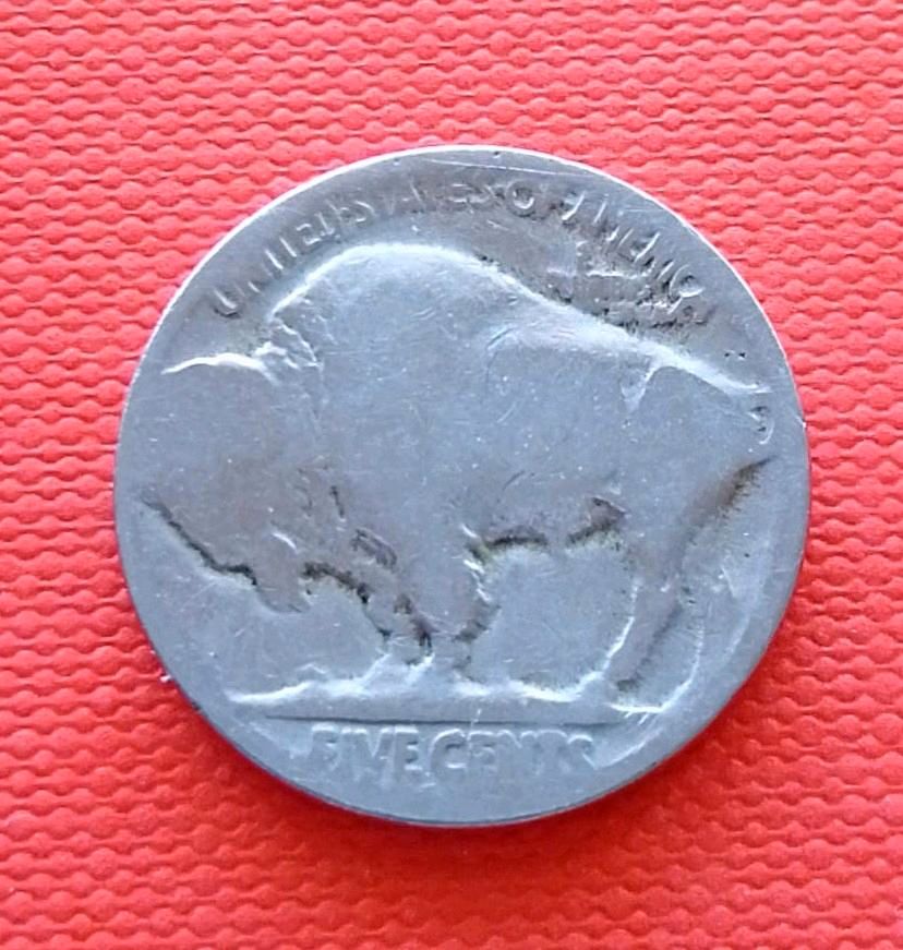 Glücksbringer US Häuptling 5 USA-Cent 1913-1938 Buffalo Nickel in Hamburg