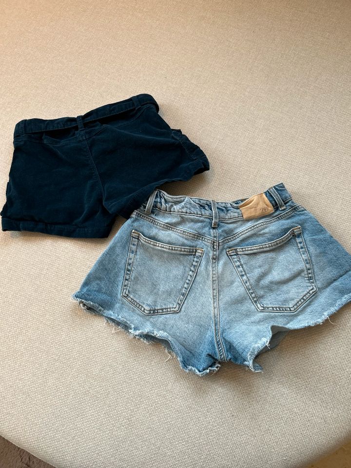 Zara Short Cord Jeans 140 Kord blau in Kösching