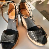 KANNA Keilsandalen Wedges Plateau Sandalen schwarz Gr. 38 Leder Köln - Ehrenfeld Vorschau