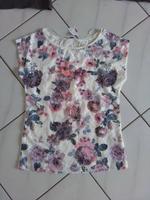 Pimkie Shirt Gr. S naturweiss mit Blumen vorne NEu Hessen - Limburg Vorschau