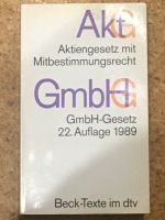 Beck Texte im dtv Aktiengesetz, GmbH-Gesetz 22. Auflage 1989 Bayern - Sonthofen Vorschau