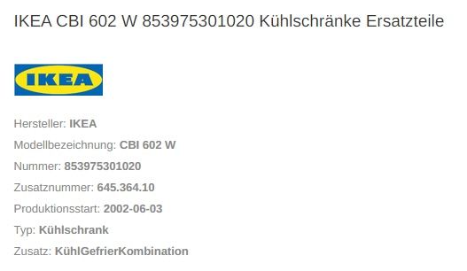 2 NEUE Schubladen Gefrierschrank IKEA Whirlpool CBI 602 W in Hamburg