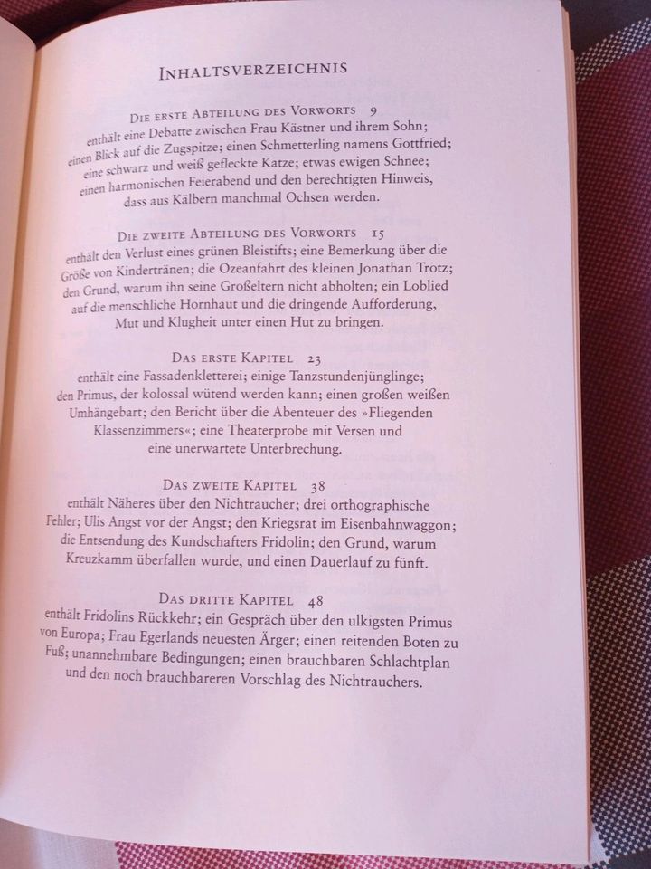 Da fliegende Klassenzimmer, Erich Kästner aus 2001, das Buch zur in Weißenburg in Bayern