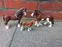 Schleich Clydesdale Familie Wallach Stute Fohlen Niedersachsen - Norden Vorschau