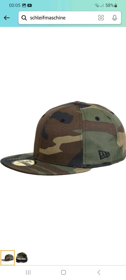 Cap New Era  camouflage woodland Größe 8 in Erwitte