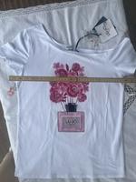 Frühling !! – T-shirt Liu-Jo, weiß mit Applikation Bayern - Leiblfing Vorschau