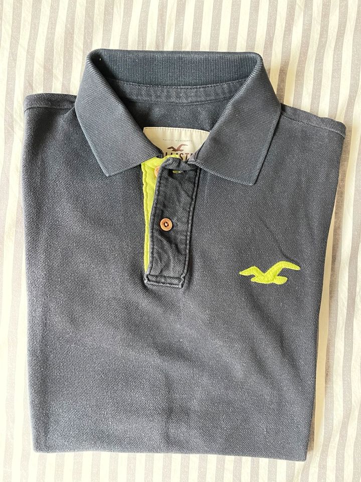 Poloshirt Hollisyer blau Größe L in München