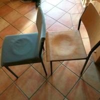 4 Stapelstühle,  2 Holzstühle, u 2x grau gepolstert Stuhl, stabi Baden-Württemberg - Mudau Vorschau