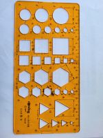 Zeichenschablone rOtring N° 840 638 Kreise, Quadrate Dreiecke 6-E Hessen - Dreieich Vorschau