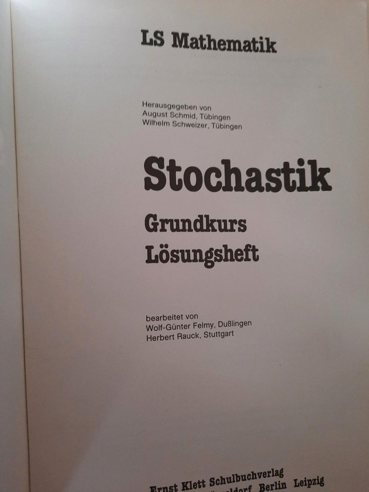 LS Stochastik Grundkurs Lösungsheft in Ehrenfriedersdorf