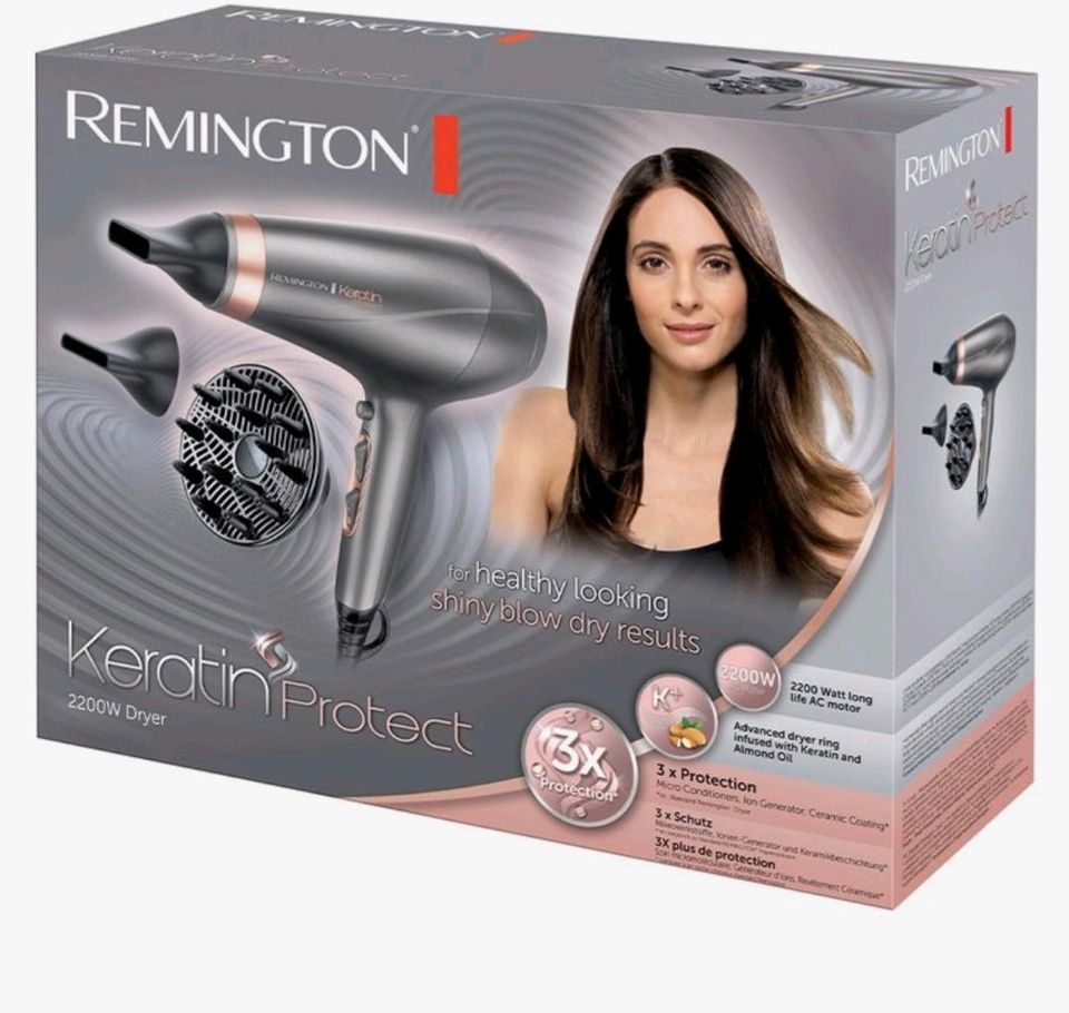 Neuwertig  Fön Remington Keratin  Protect 9mit Defuser in Groß Kreutz