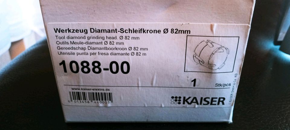 Kaiser Diamant Schleifkrone Dosensenker 82mm in Lüdenscheid