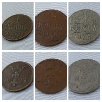 6 Münzen 1 2 10 Pfennig Freie Stadt Danzig 1923 1926 1930 1937 Nordrhein-Westfalen - Siegen Vorschau