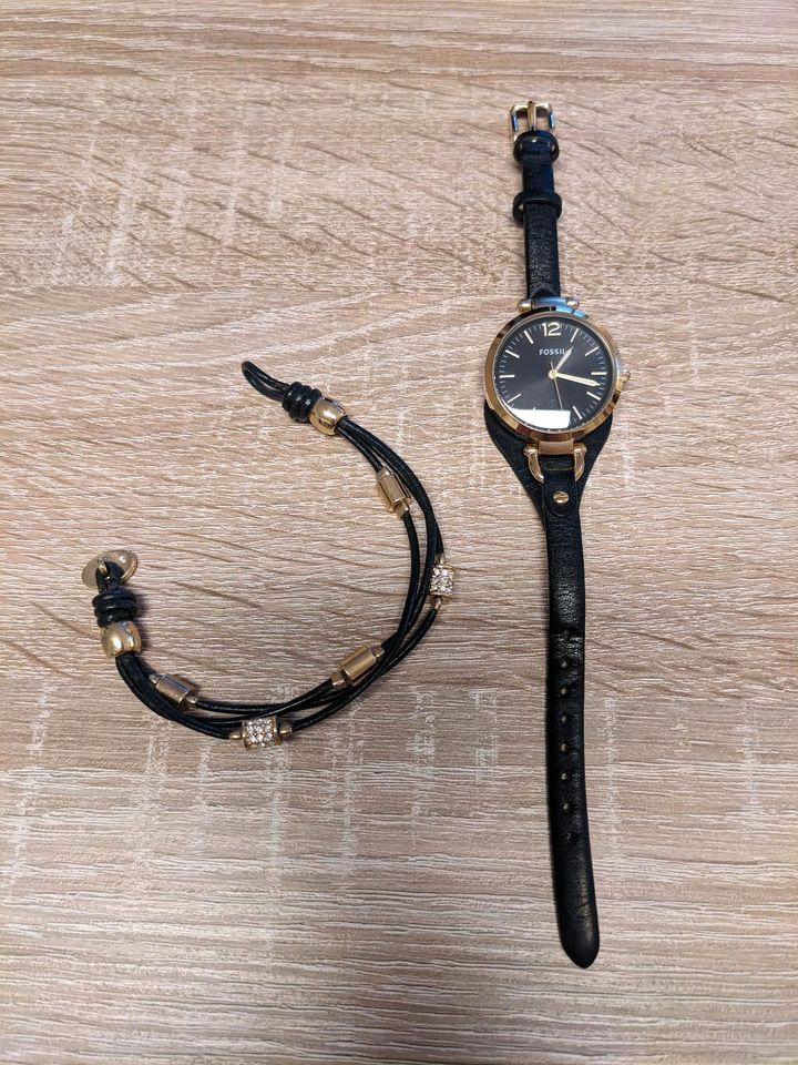 Fossil Uhr Georgia + Armband in Werne