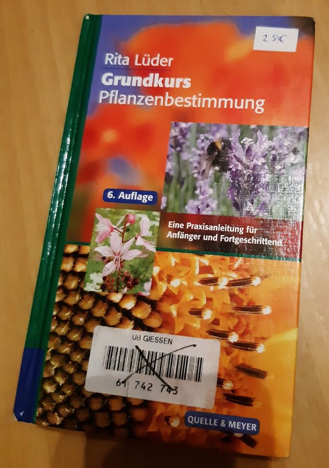 Grundkurs Pflanzenbestimmung, 6. Auflage, Fachbuch in Gießen