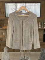 Oui Moments Strickjacke, beige/Silber, Pailletten Nordrhein-Westfalen - Schwerte Vorschau