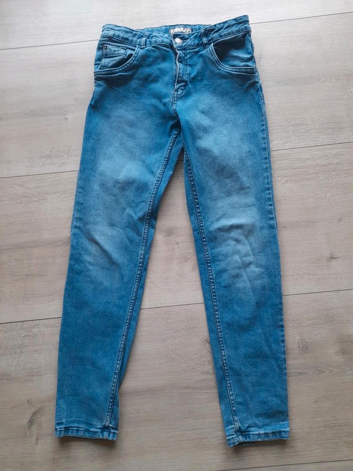 Camp David Jeans Hose Gr 158 blau wenig getragen in Bad Langensalza