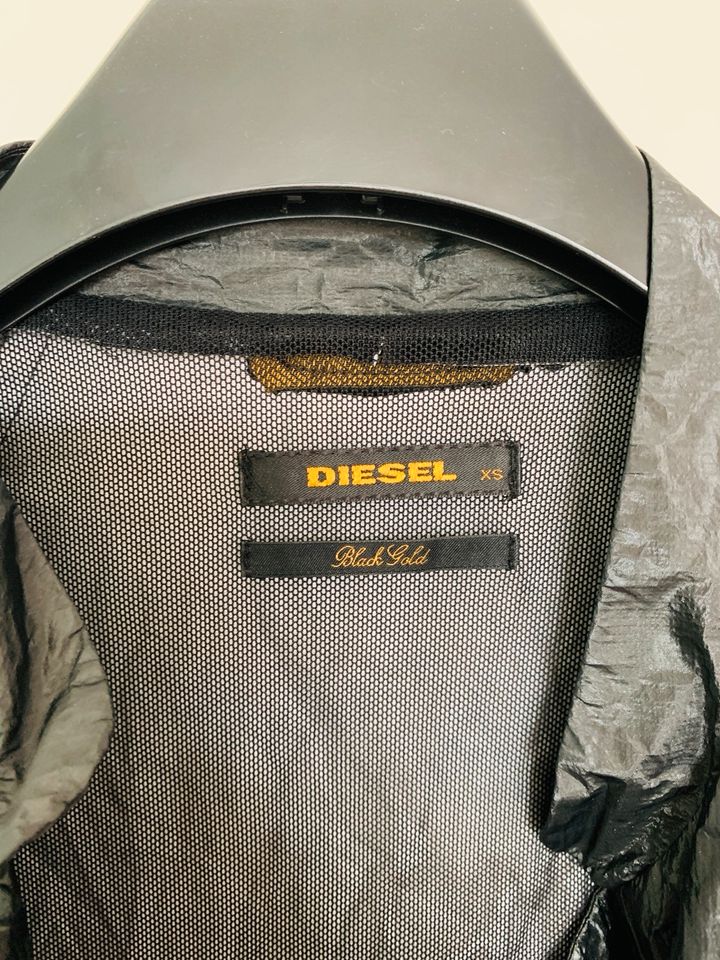 Original Diesel dünne Jacke dunkel Silber/grau Damen Gr. XS in Düsseldorf
