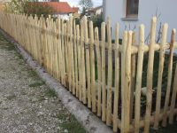 Zaunlatten Kastanie halbrund gespitzt Gartenzaun Holzzaun Bayern - Schalkham Vorschau