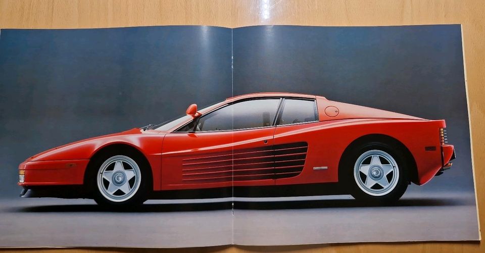 Seltener Prospekt/Broschüre Ferrari  testarossa in Lüdinghausen