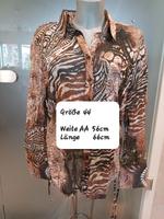 Bluse Animalprint, khaki/Braun, Größe  44 Saarland - Nalbach Vorschau