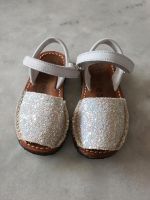 WEIßE GLITZER ESPADRILLES FÜR MÄDCHEN ECHT LEDER GR.23 SANDALEN Hessen - Offenbach Vorschau