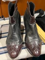 Made in Italy Leder Stiefelette Gr. 37,5 Cowboy Stil Baden-Württemberg - Freiburg im Breisgau Vorschau