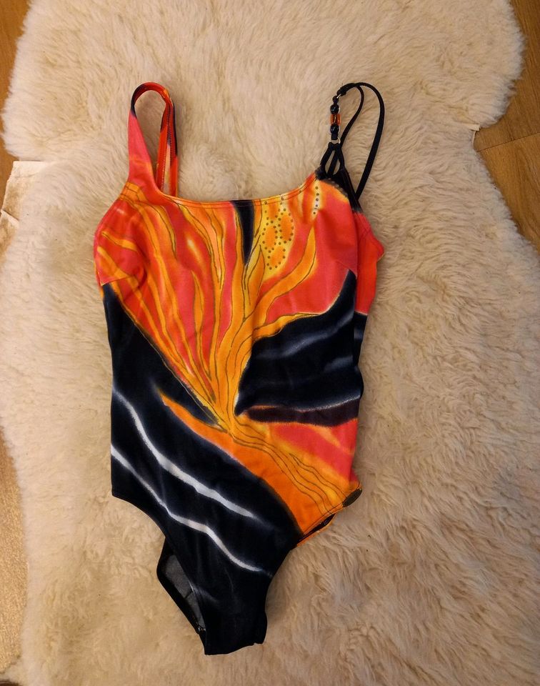 Damen Badeanzug, Gr 40, Farbe Orange/ Schwarz, FP 15€ in Stuttgart