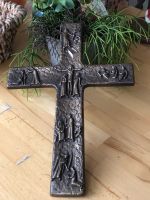 Bronze Kreuz Relief Biblische Szenen Kunst Antik Jesus Christus Nordrhein-Westfalen - Gladbeck Vorschau