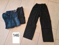 3 Jeans und 1 Cargohose Mädchen Größe 146 Hessen - Langgöns Vorschau