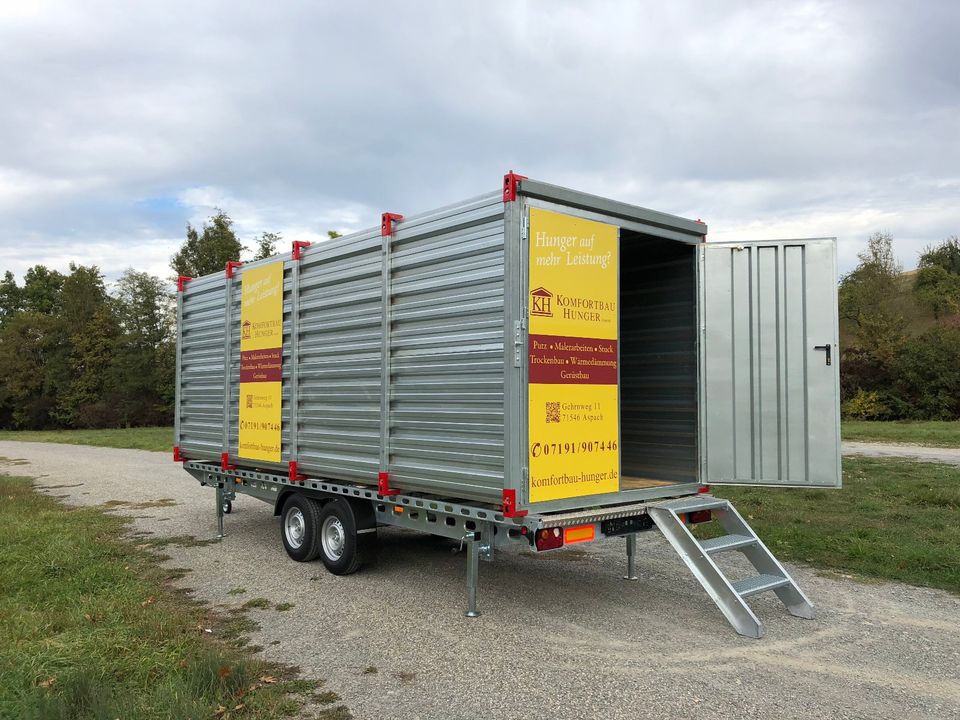 Lagercontainer mobiler Bauwagen Box-Mobil 5 m Ausführung in Hannover