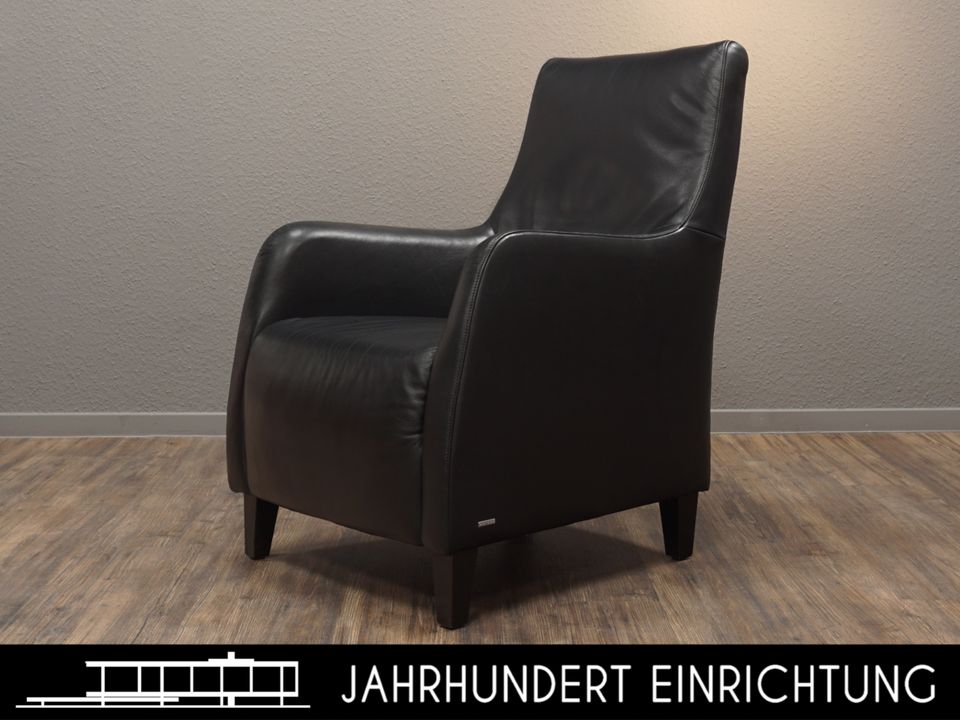 KOINOR | TARA Echt Leder Sessel Schwarz | Lounge Chair in Wuppertal