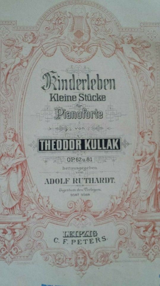 NOTEN Th. Kullak "Kinderleben" op. 62+81 Klavier Klaviernoten in Bötzingen