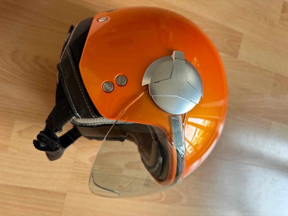 Roller Helm Nolan, Halbvisier Damen Größe E3, Retro Orange in München