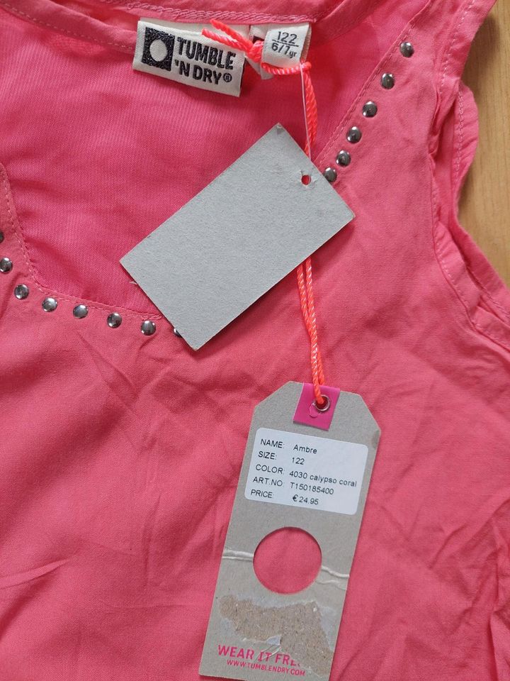 Mädchen 'Tumble N' Dry' schicke Bluse/ Top pink/coral neu! in Sünna