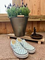 Vans Sportliche Sneakers Hellblau Logo-Akzent Gr. 38,5 Neuwertig Schleswig-Holstein - Rendsburg Vorschau