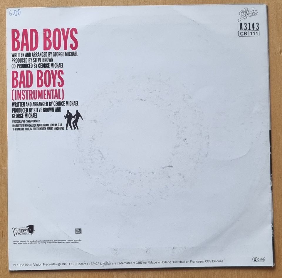 Wham! - Bad Boys - Single in Sindelfingen