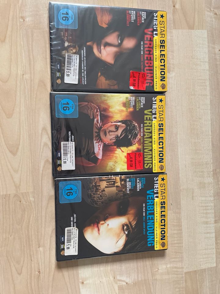 3x Stiegg Larsson DVD - neu in Düsseldorf