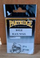 Partridge of Redditch Boilie Black Nickel Size 6 Carp Hooks NEU!! Niedersachsen - Bad Bentheim Vorschau